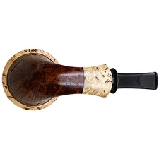 Chris Asteriou Smooth Calabash with Curly Birch (55/17)