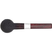 Chris Asteriou Sandblasted Strawberry Wood Billiard with Silver (25)