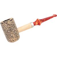 Missouri Meerschaum The Louis Straight with Fiery Red Stem