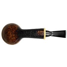 Wolfgang Becker Partially Sandblasted Bent Apple with Boxwood (Double Wolf Paw)