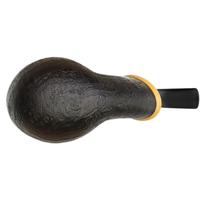 Wolfgang Becker Sandblasted Strawberry Wood Bent Egg with Boxwood (One Paw)