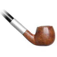 Old German Clay Retro Briar Small Smooth Bent Apple Churchwarden