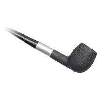 Old German Clay Retro Briar Medium Sandblasted Billiard Churchwarden