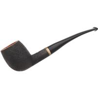 Old German Clay Retro Briar Sandblasted Bent Egg