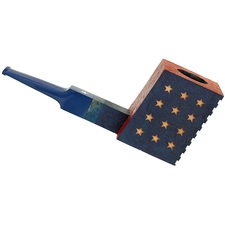 Werner Mummert Sandblasted De Stijl American Flag Poker