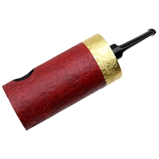 Werner Mummert Sandblasted Gold Plated Reverse Calabash Barrel