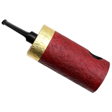 Werner Mummert Sandblasted Gold Plated Reverse Calabash Barrel