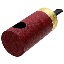 Werner Mummert Sandblasted Gold Plated Reverse Calabash Barrel