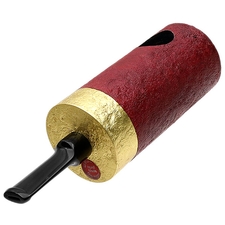 Werner Mummert Sandblasted Gold Plated Reverse Calabash Barrel