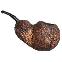 Werner Mummert Rusticated & Sandblasted Bent Apple with Black Walnut