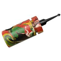 Werner Mummert Sandblasted Reverse Calabash Deco Barrel