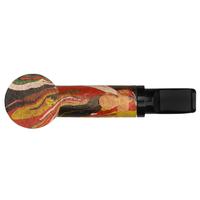 Werner Mummert Sandblasted Reverse Calabash Deco Poker