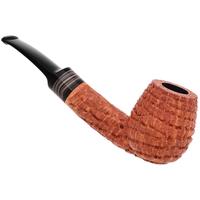 Werner Mummert Sandblasted Bent Billiard with Fordite