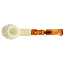 AKB Meerschaum Carved Bent Brandy (with Case)
