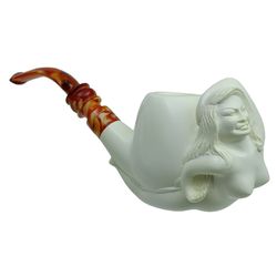 AKB Meerschaum Carved Nude Woman (with Case)