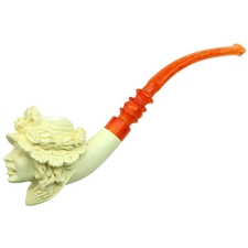 AKB Meerschaum Carved Lady (with Case)