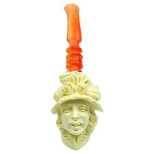 AKB Meerschaum Carved Lady (with Case)