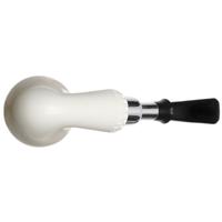 AKB Meerschaum Spot Carved Bent Dublin with Silver (with Case)