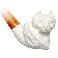 AKB Meerschaum Carved Wolf