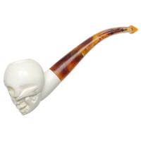 AKB Meerschaum Carved Skull