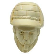 AKB Meerschaum Carved Sherlock Holmes with Pipe (with Case)