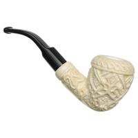 AKB Meerschaum Carved Bent Dublin (Mcinar) (with Case)