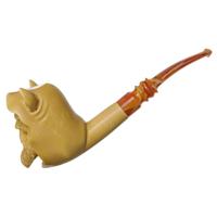 AKB Meerschaum Carved Demon (Ali) (with Case)