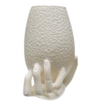 AKB Meerschaum Carved Hand with Vase (Ali) (with Case)