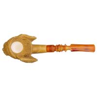 AKB Meerschaum Carved Skull (Ali) (with Case)