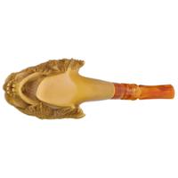 AKB Meerschaum Carved Skull (Ali) (with Case)