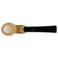 AKB Meerschaum Carved Bent Billiard (H. Ege) (with Case)