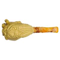 AKB Meerschaum Carved Hand with Skull (Adnan) (with Case)