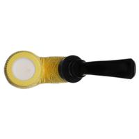 AKB Meerschaum Carved Floral Reverse Calabash (H. Ege) (with Case)