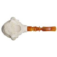 AKB Meerschaum Carved Buffalo (I. Baglan) (with Case)
