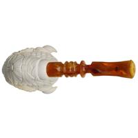 AKB Meerschaum Carved Buffalo (I. Baglan) (with Case)