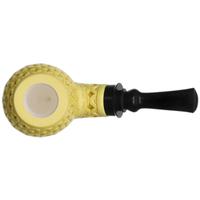 AKB Meerschaum Lattice Reverse Calabash Bent Apple (with Case)