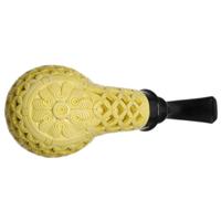 AKB Meerschaum Lattice Reverse Calabash Bent Apple (with Case)