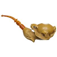 AKB Meerschaum Carved Dragon Claw with Egg (with Case)