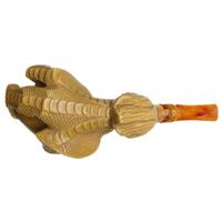 AKB Meerschaum Carved Dragon Claw with Egg (with Case)