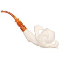 AKB Meerschaum Carved Dragon Claw with Egg (with Case)