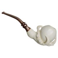 AKB Meerschaum Carved Dragon Claw with Egg (with Case)