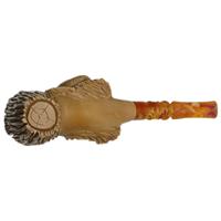 AKB Meerschaum Carved Cheetah in Tree (Kenan) (with Case)