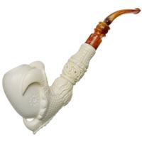 AKB Meerschaum Carved Dragon Claw with Egg (with Case)