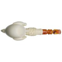 AKB Meerschaum Carved Dragon Claw with Egg (with Case)