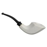 AKB Meerschaum Rusticated Paneled Bent Dublin (with Case)
