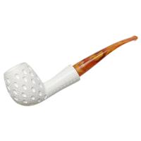 AKB Meerschaum Lattice Bent Egg (with Case)