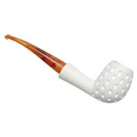 AKB Meerschaum Lattice Bent Egg (with Case)