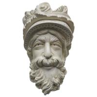 AKB Meerschaum Carved Man with Feathered Hat (with Case)