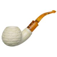 AKB Meerschaum Carved Bent Apple (Yusuf) (with Case)