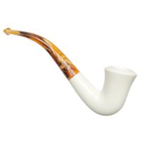 AKB Meerschaum Spot Carved Bent Dublin (with Case)